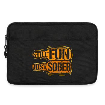 Abstinent antialcoolique toujours amusant juste sobre - Sacoche pour ordinateur portable 13 pouces - noir - Devant