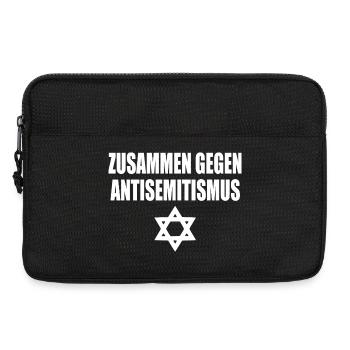 zusammen gegen antisemitism - Laptoptasche 13" - Schwarz - Vorne