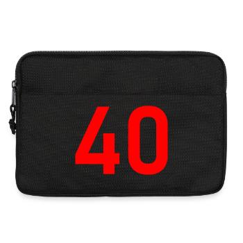 40. 40 ANS. 40e ANNIVERSAIRE. ANNIVERSAIRE 40 ANS. - Sacoche pour ordinateur portable 13 pouces - noir - Devant