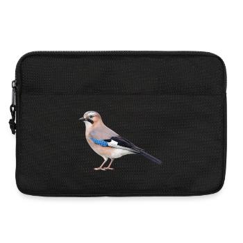 Realistischer Eichelhäher - Laptoptasche 13" - Schwarz - Vorne