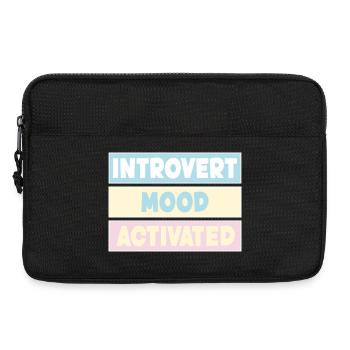 introverti - Sacoche pour ordinateur portable 13 pouces - noir - Devant