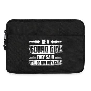 Be a sound guy Sound Engineer - Laptop bag 13" - black - Front