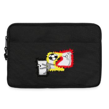 Kicker Fußball Stürmer  - Laptoptasche 13" - Schwarz - Vorne