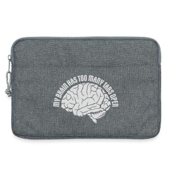 My Brain Has Too Many Tabs Open Lustig Grübeln - Laptop bag 13" - heather grey - Front