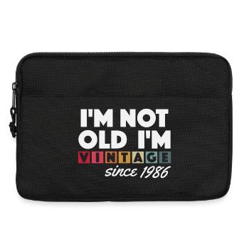 Vintage 1986 Birthday Gift 40 Years Retro - Laptop bag 13" - black - Front
