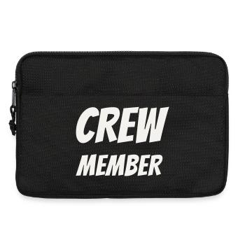 Crew Member Comic Fun Team Staff Event Festival - Laptop bag 13" - black - Front