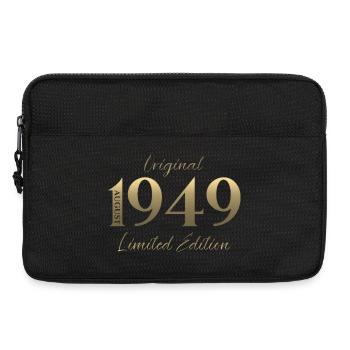 77. Geburtstag Geschenk Original August 1949 - Laptoptasche 13" - Schwarz - Vorne