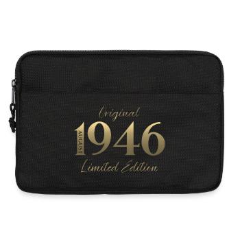 80. Geburtstag Geschenk Original August 1946 - Laptoptasche 13" - Schwarz - Vorne