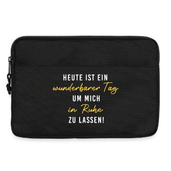 Heute wunderbarerer Tag, um mich in Ruhe zu lassen - Laptoptasche 13" - Schwarz - Vorne