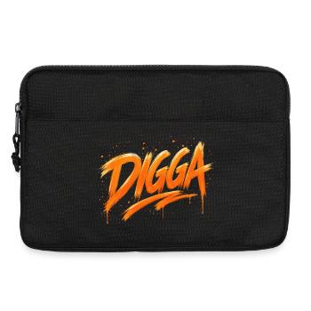 DIGGA – Déclaration de graffiti urbain - Sacoche pour ordinateur portable 13 pouces - noir - Devant