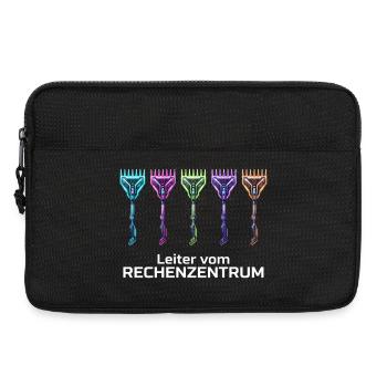 Rechenzentrum Retro Vintage Rechen & Besen Leiter - Laptoptasche 13" - Schwarz - Vorne