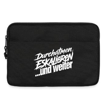 Kurz Durchatmen - Laptoptasche 13" - Schwarz - Vorne