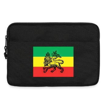 Haile Selassie I Jah Rastafari Rasta Reggae Racines - Sacoche pour ordinateur portable 13 pouces - noir - Devant