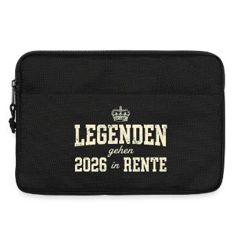 Legenden gehen 2026 in Rente Geschenk  - Laptoptasche 13" - Schwarz - Vorne