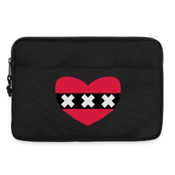 Love Amsterdam - Laptop bag 13" - black - Front