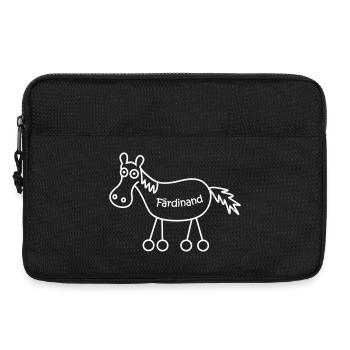 Färdinand, Ferdinand, Färt, horse - Laptop bag 13" - black - Front