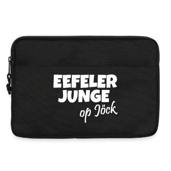 Eefeler Junge op Jöck (Weiß) Eifel Jungs - Laptoptasche 13" - Schwarz - Vorne