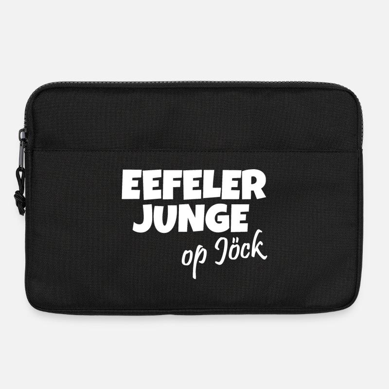 Eefeler Junge op Jöck (Weiß) Eifel Jungs - Laptoptasche 13" - Schwarz