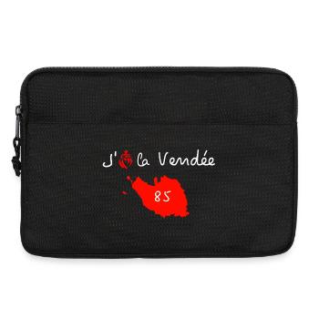 j'aime la vendee carte 85 - Sacoche pour ordinateur portable 13 pouces - noir - Devant