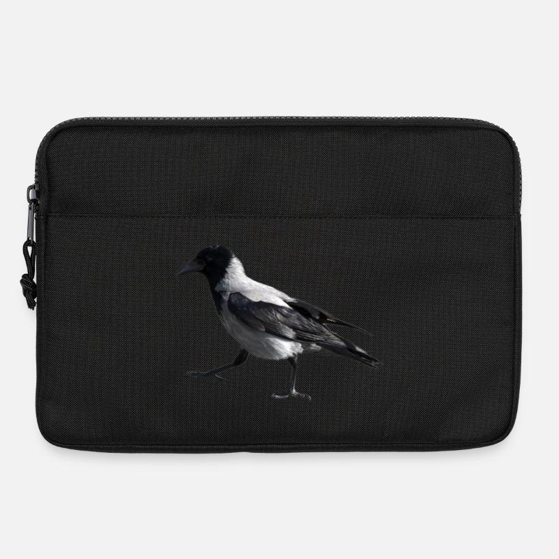 Ein kleiner Schritt durch eine Krähe - Laptoptasche 13" - Schwarz