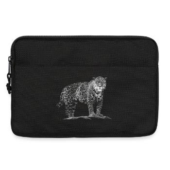 Leopard - Laptoptasche 13" - Schwarz - Vorne