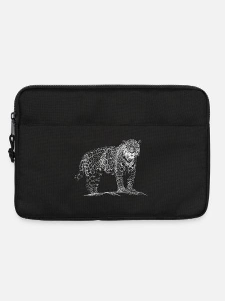 Leopard - Laptoptasche 13" - Schwarz