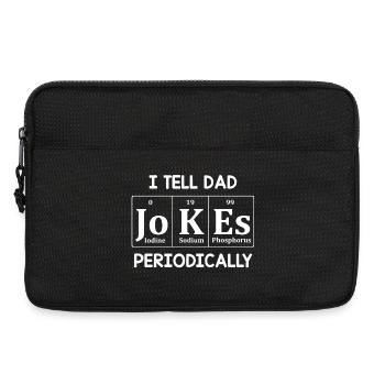 Je raconte des blagues à papa périodiquement - Sacoche pour ordinateur portable 13 pouces - noir - Devant