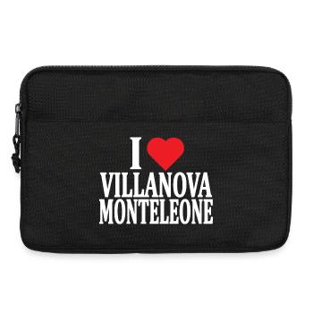 t-shirt Io amo Villanova Monteleone Sardinia - Laptop bag 13" - black - Front