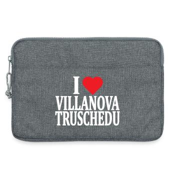t-shirt Io amo Villanova Truschedu Sardegna - Laptop bag 13" - heather grey - Front