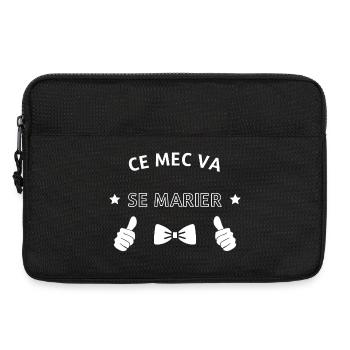 Ce mec va se marier - Sacoche pour ordinateur portable 13 pouces - noir - Devant