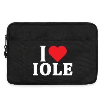 t-shirt J’adore l’idée cadeau du t-shirt Iole - Sacoche pour ordinateur portable 13 pouces - noir - Devant