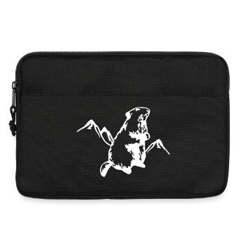 Marmot with mountains - Laptop bag 13" - black - Front