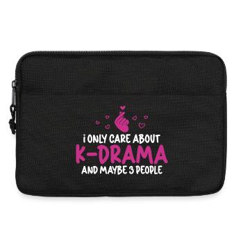 Conception de la série K-pop coréenne K-drama - Sacoche pour ordinateur portable 13 pouces - noir - Devant