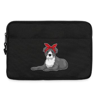 Arc de cheveux de pitbull - Sacoche pour ordinateur portable 13 pouces - noir - Devant