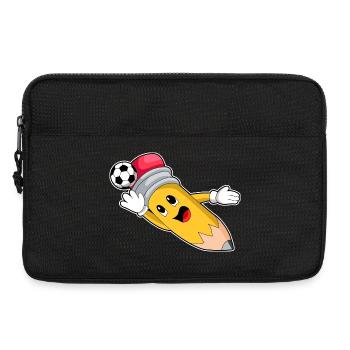 Pencil Soccer Player Soccer - Sacoche pour ordinateur portable 13 pouces - noir - Devant