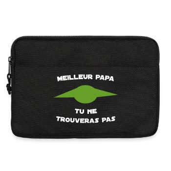 Meilleur Papa Tu Ne Trouveras Pas - Sacoche pour ordinateur portable 13 pouces - noir - Devant