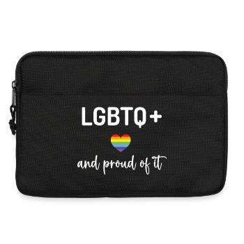 Pride Month - LGBTQ+ und stolz darauf - Laptoptasche 13" - Schwarz - Vorne