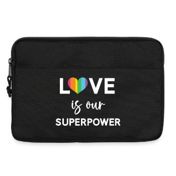 Pride Month - LGBTQ+ Love is Our Superpower - Laptop bag 13" - black - Front
