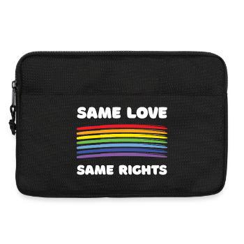 LGBTQ+ Pride Month - Gleiche Liebe. Gleiche Rechte. - Laptoptasche 13" - Schwarz - Vorne