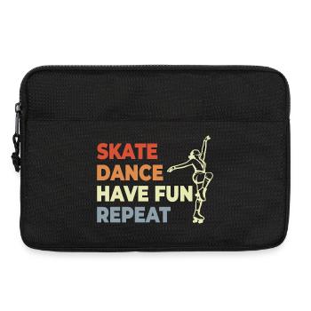 Rollschuh Liebhaber - Laptoptasche 13" - Schwarz - Vorne