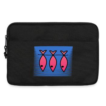 FISCH. APRILSCHERZ. FEIERTAG. SOMMER. HUMOR - Laptoptasche 13" - Schwarz - Vorne