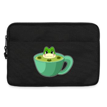 Mug grenouille - Sacoche pour ordinateur portable 13 pouces - noir - Devant