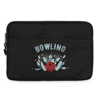 Bowling Strike Skizze - Laptoptasche 13" - Schwarz - Vorne