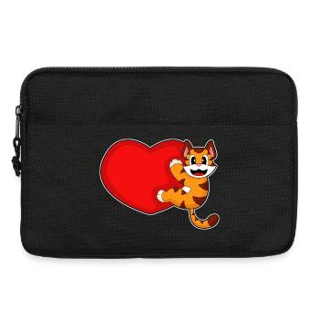 Tiger Herz - Laptoptasche 13" - Schwarz - Vorne