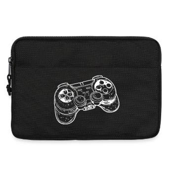 Dessin de manette de jeu vidéo - Sacoche pour ordinateur portable 13 pouces - noir - Devant