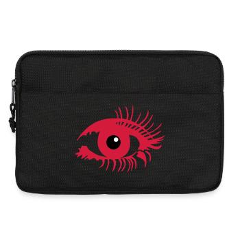 Maquillage des yeux - Sacoche pour ordinateur portable 13 pouces - noir - Devant