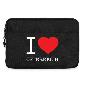 I LOVE ÖSTERREICH Austria - Laptoptasche 13" - Schwarz - Vorne