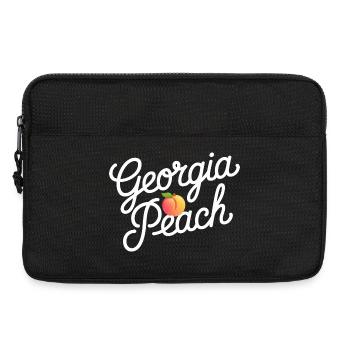 Georgia Peach Script Logo - Laptop bag 13" - black - Front