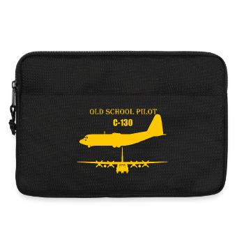 Pilote à l’ancienne C-130 - Sacoche pour ordinateur portable 13 pouces - noir - Devant