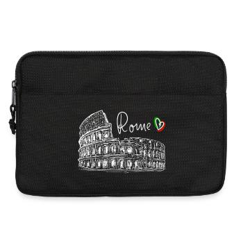 Rom Landmark Line Art T-Shirt - Laptoptasche 13" - Schwarz - Vorne